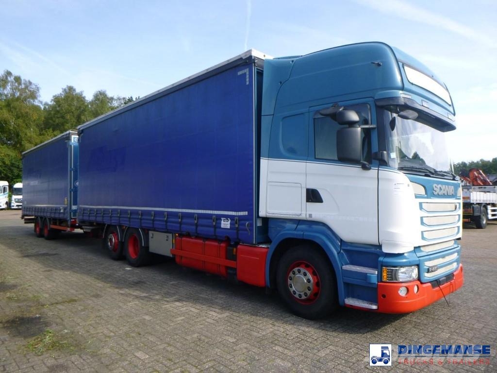 Scania R 450 6x2 Euro 6 mega volume + Van Hool drawbar tr Box body trucks