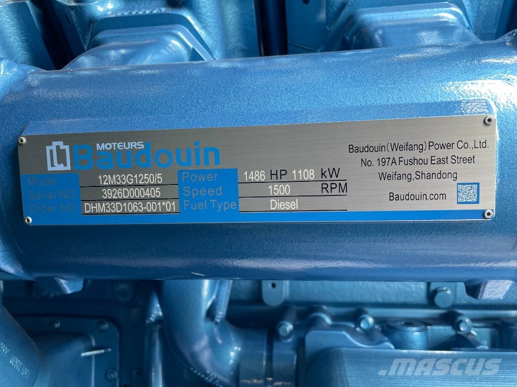 Baudouin 12M33G1250/5 - 1235 kVA Generator - DPX-19883 Diesel Generatoren