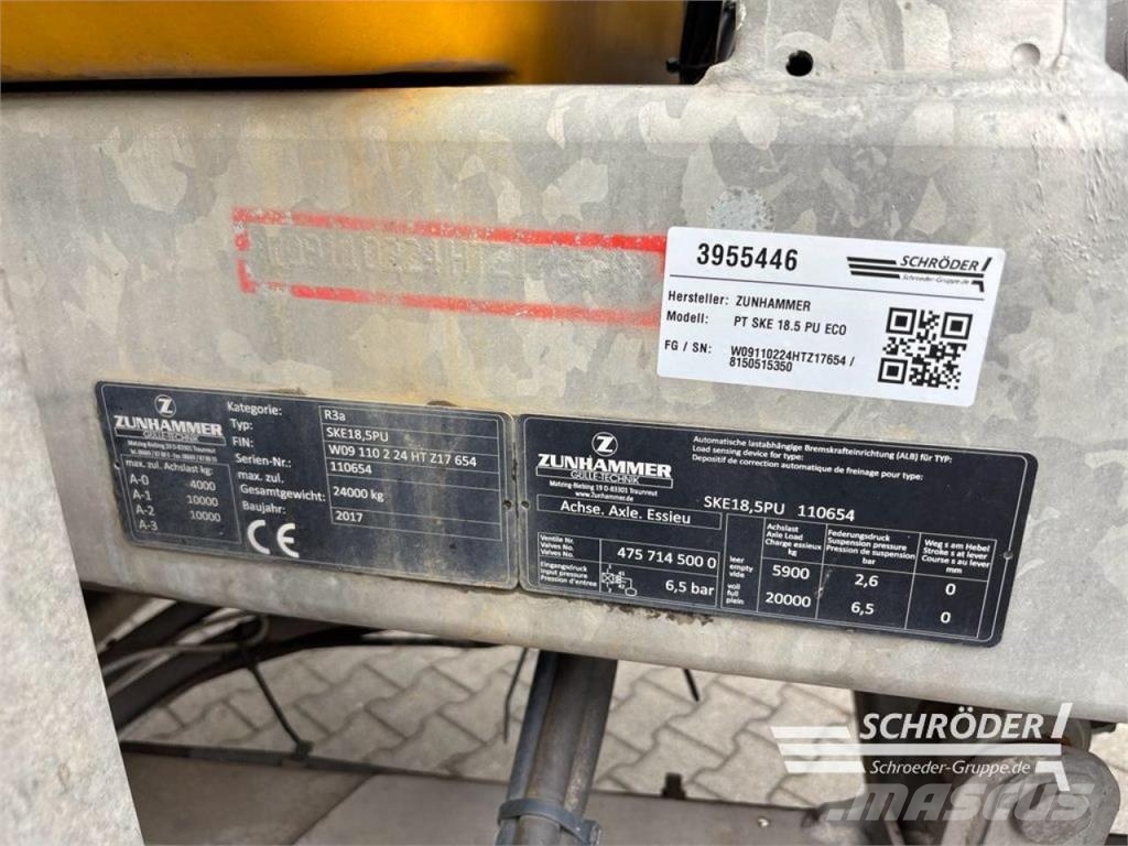 Zunhammer PT SKE 18.5 PU ECO | BOMECH MULTI 15 Cysterny do szlamu