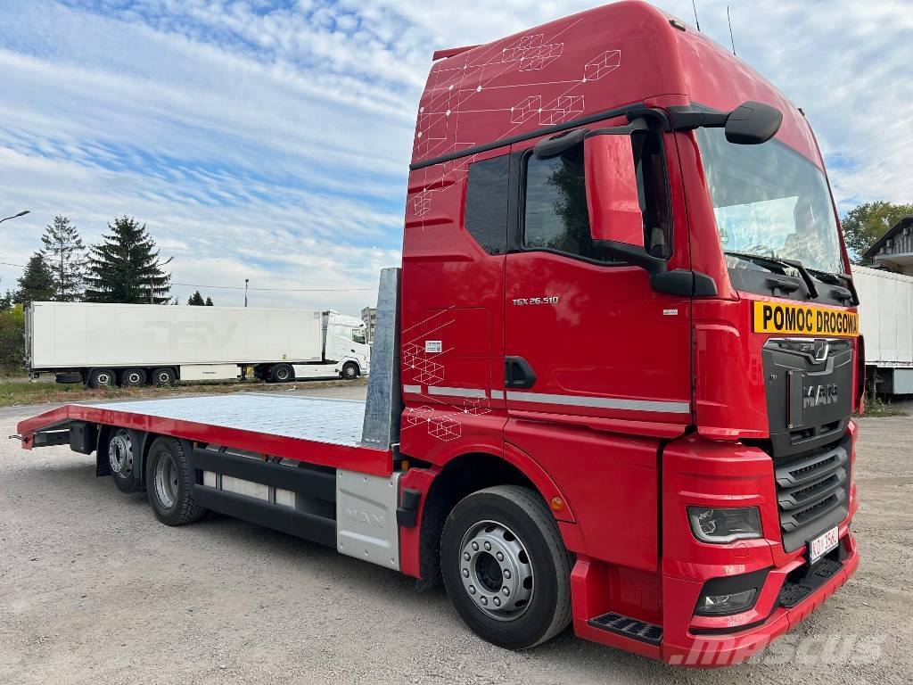 MAN TGX 26.510 Platforminiai/Gerviniai sunkvežimiai