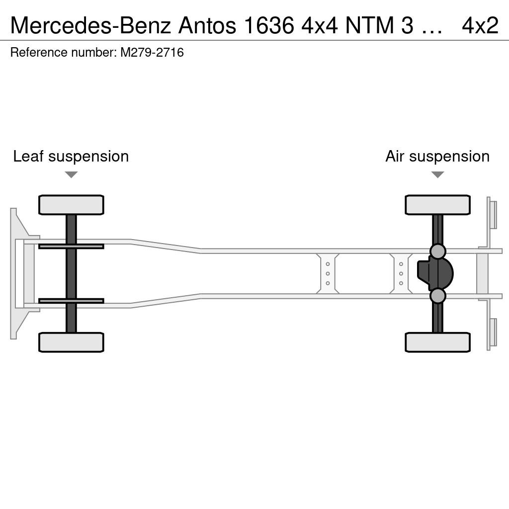 Mercedes-Benz Antos 1636 4x4 NTM 3 chambers / HYDRODRIVE (4x4) Camiones de basura