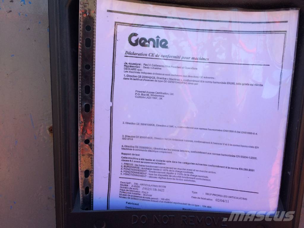 Genie Z 45/25 J Zglobne podizne platforme