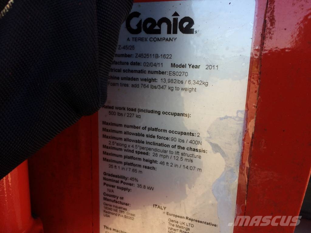 Genie Z 45/25 J Zglobne podizne platforme