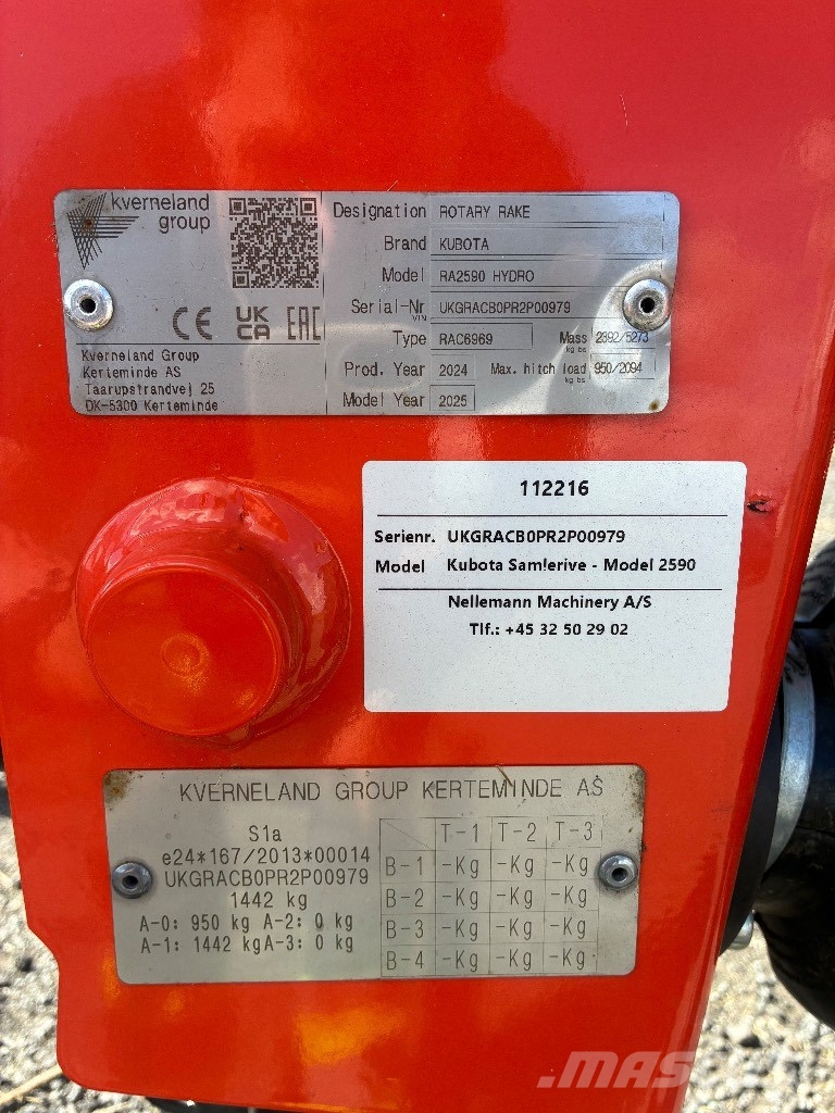 Kubota RA 2590 Ranghinatori