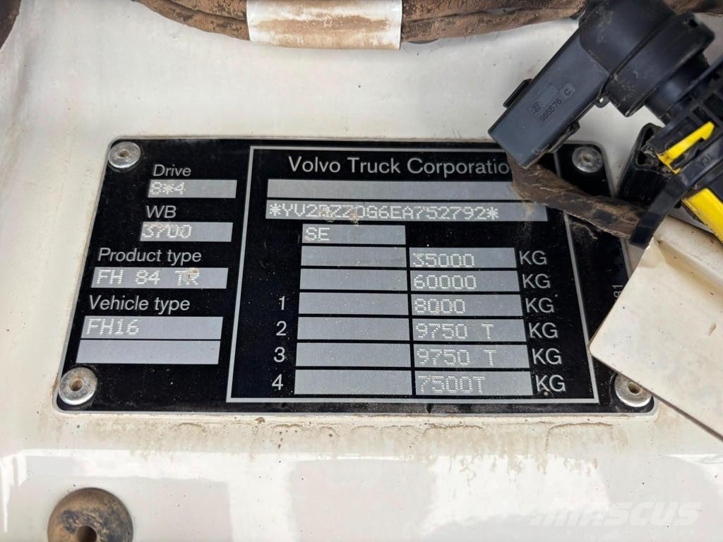 Volvo FH16 750 8x4*4 ALUMINIUM TIPPER BODY / EURO5 Bañeras basculantes usadas