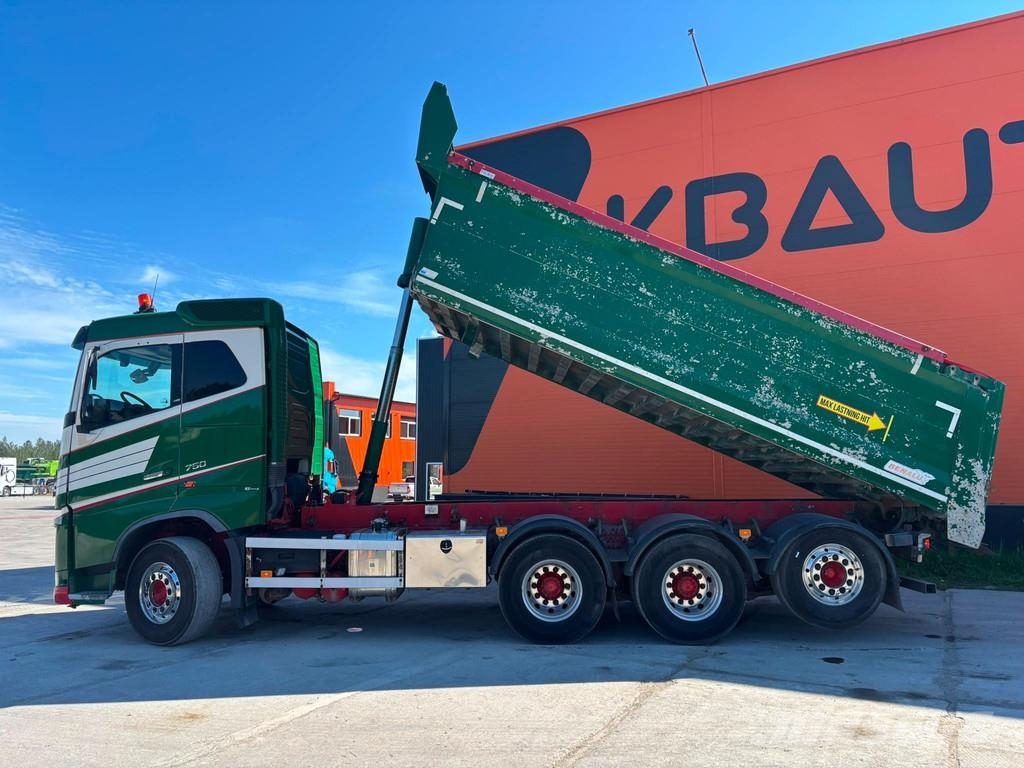 Volvo FH16 750 8x4*4 ALUMINIUM TIPPER BODY / EURO5 Bañeras basculantes usadas