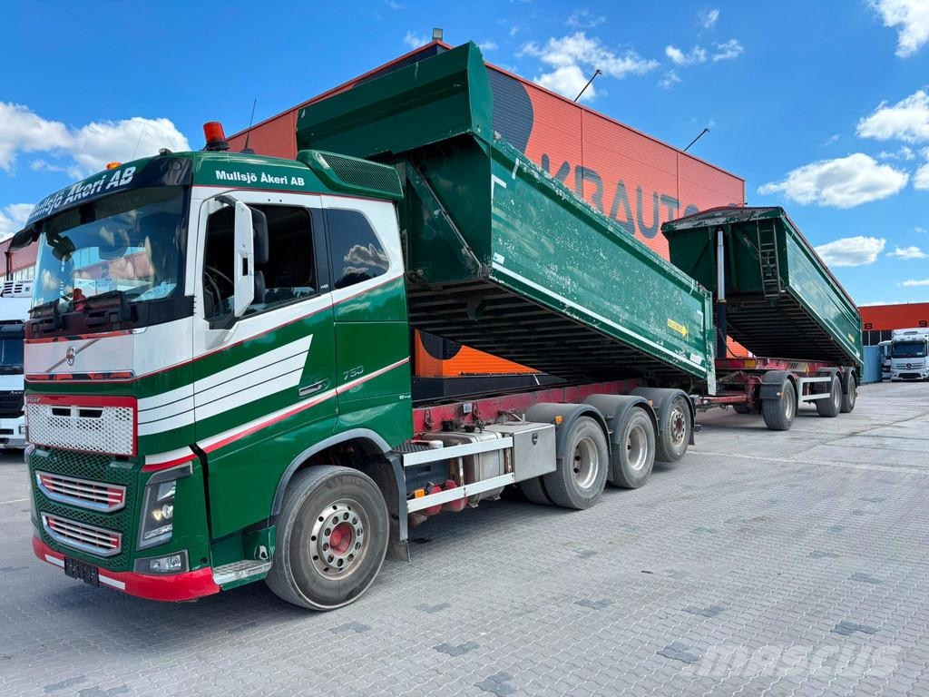 Volvo FH16 750 8x4*4 ALUMINIUM TIPPER BODY / EURO5 Bañeras basculantes usadas