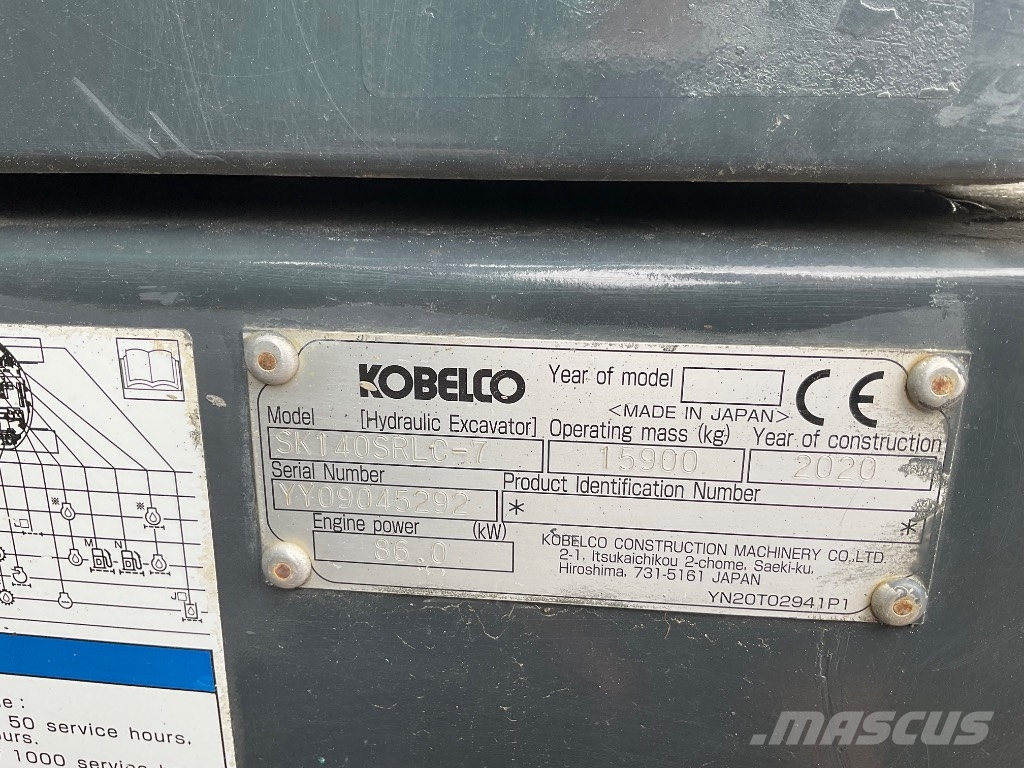 Kobelco SK 140 SRLC-7 Rupsgraafmachines