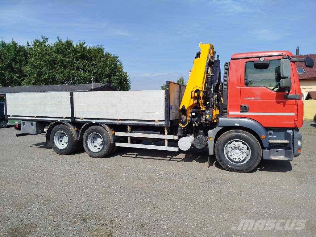 MAN TGM 26.280 6x4 Flatbed kamyonlar