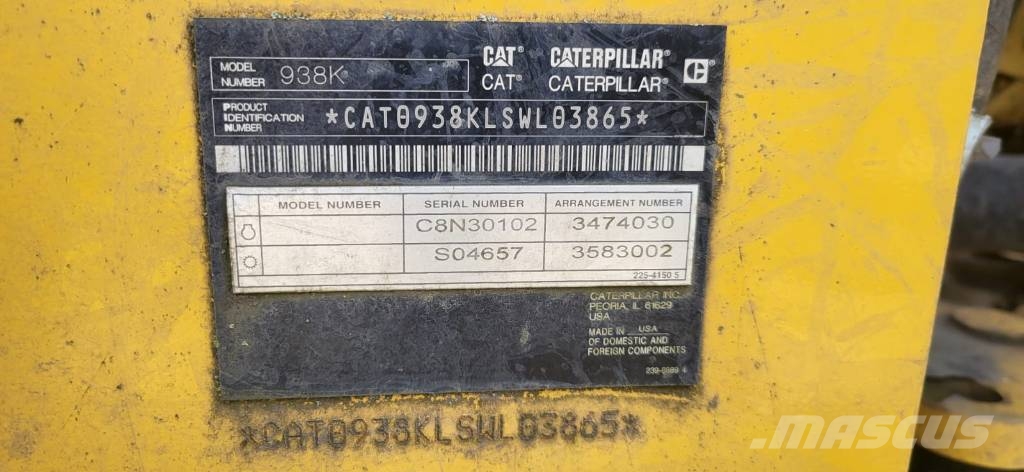 CAT 938 K Cargadoras sobre ruedas