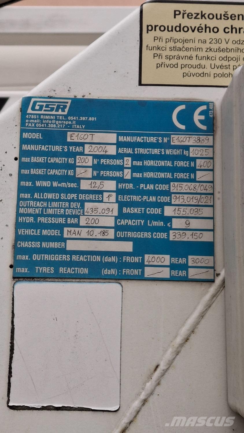 MAN LE 10.180 4X4 + ROTHLEHNER 160T Chassis Cab trucks