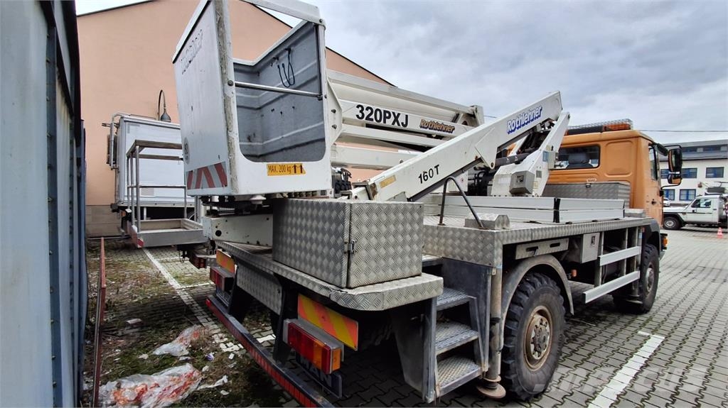 MAN LE 10.180 4X4 + ROTHLEHNER 160T Chassis Cab trucks