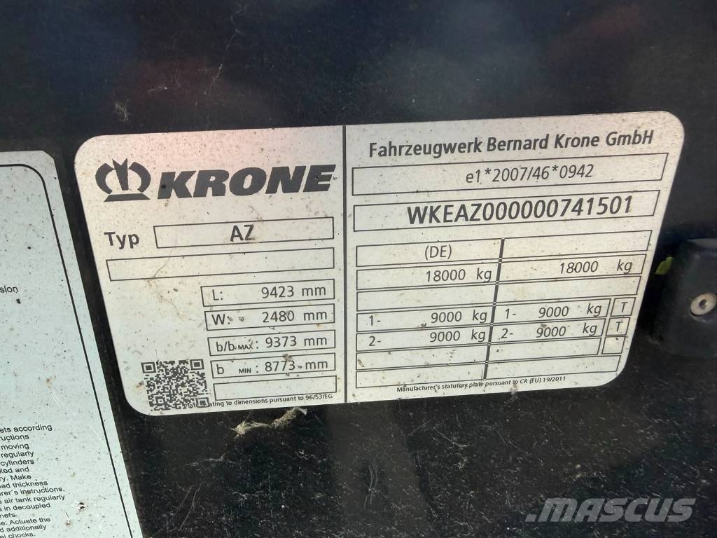 Krone AZ Täyskonttiperävaunut