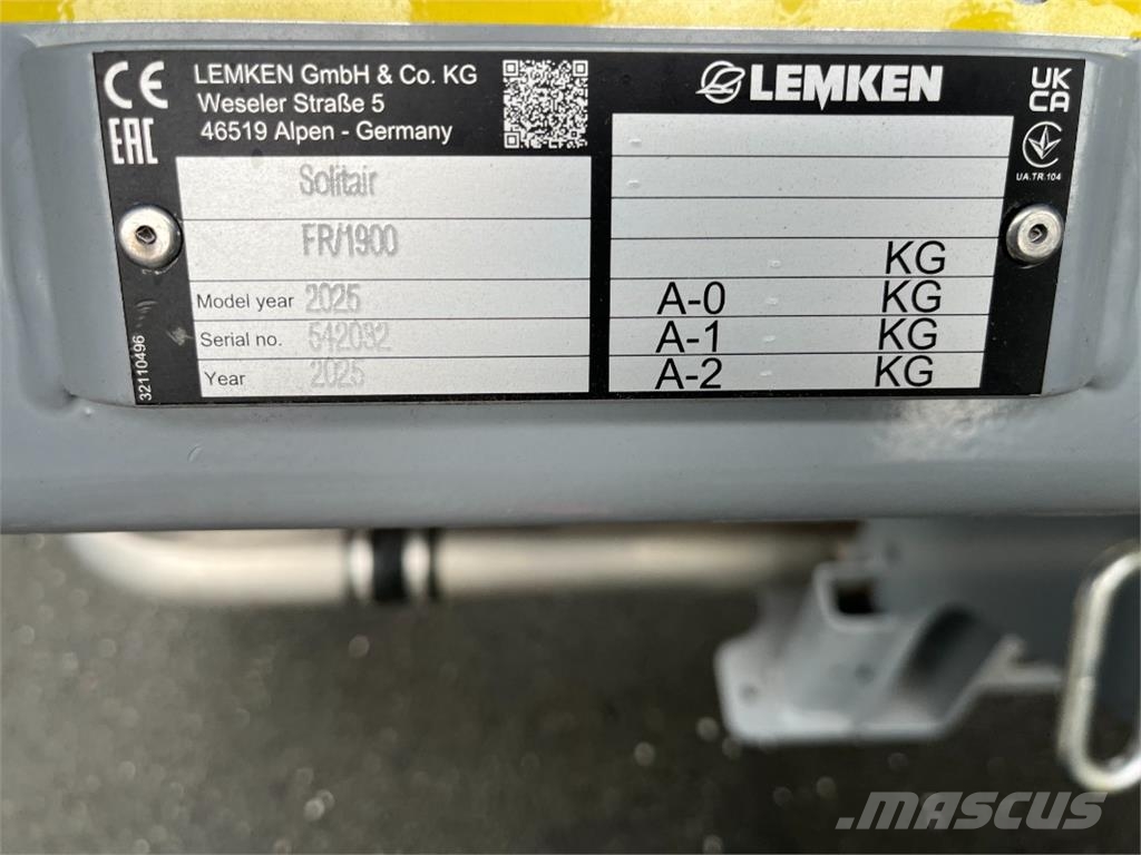 Lemken Zirkon 12/450 K + Solitair FR + Optidisc 24/450 K Ostale poljoprivredne mašine