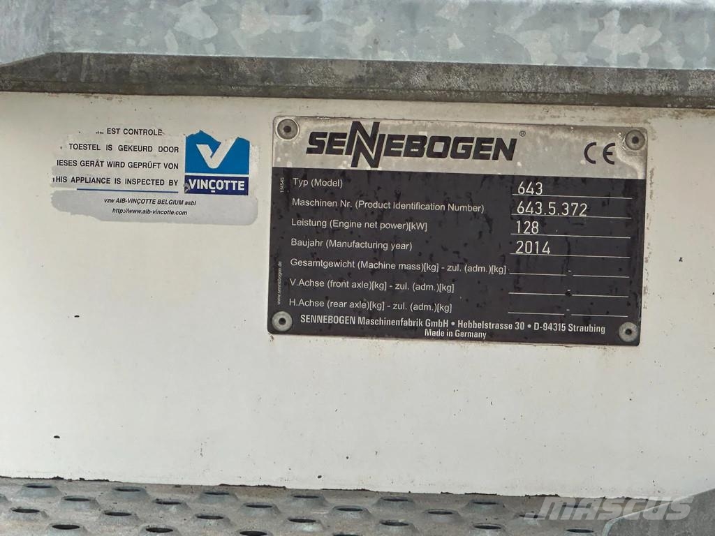 Sennebogen 643 R RUPSKRAAN Grúas de oruga