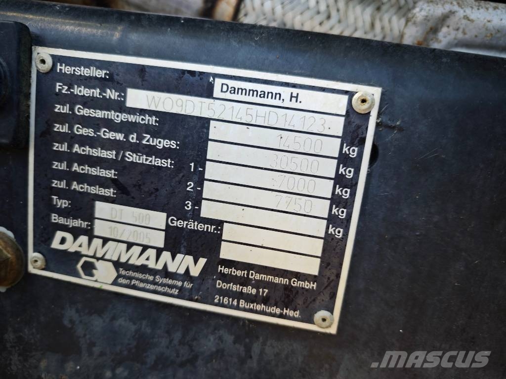 Dammann DT 500 RTK signal - automatic section control Selvkørende sprøjter