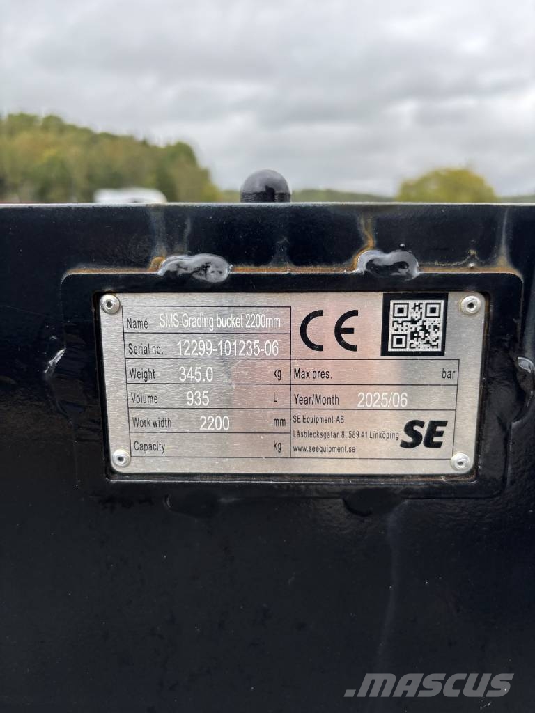 SE Equipment Planeringsskopa 220 SMS دلاء