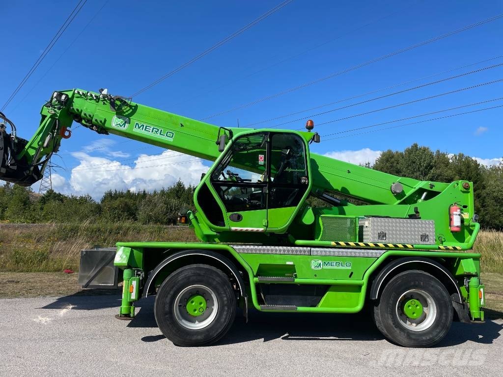 Merlo Roto 60.24 MCSS personkorg, hyd gafflar, kranarm 伸缩臂叉装车|叉装车