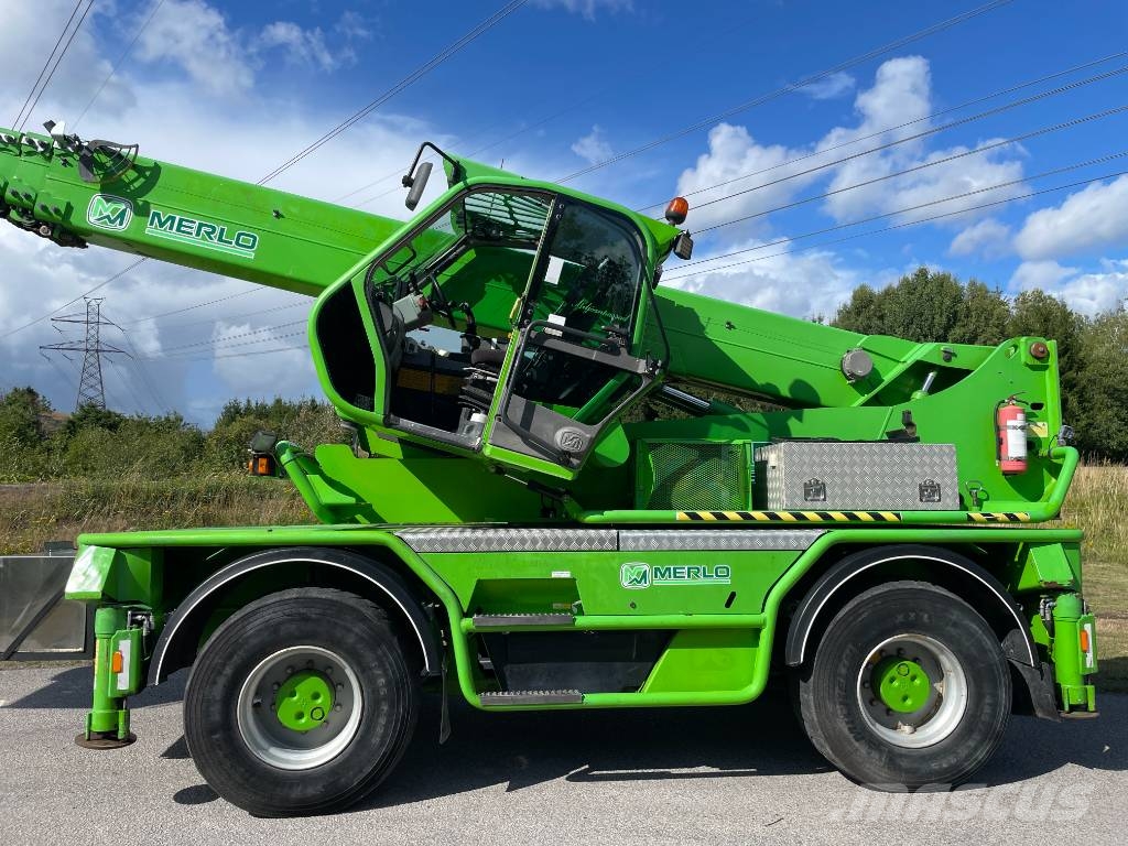 Merlo Roto 60.24 MCSS personkorg, hyd gafflar, kranarm 伸缩臂叉装车|叉装车