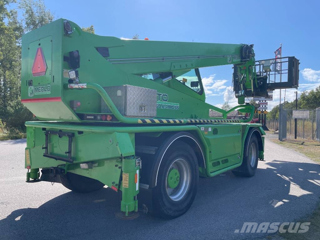 Merlo Roto 60.24 MCSS personkorg, hyd gafflar, kranarm 伸缩臂叉装车|叉装车