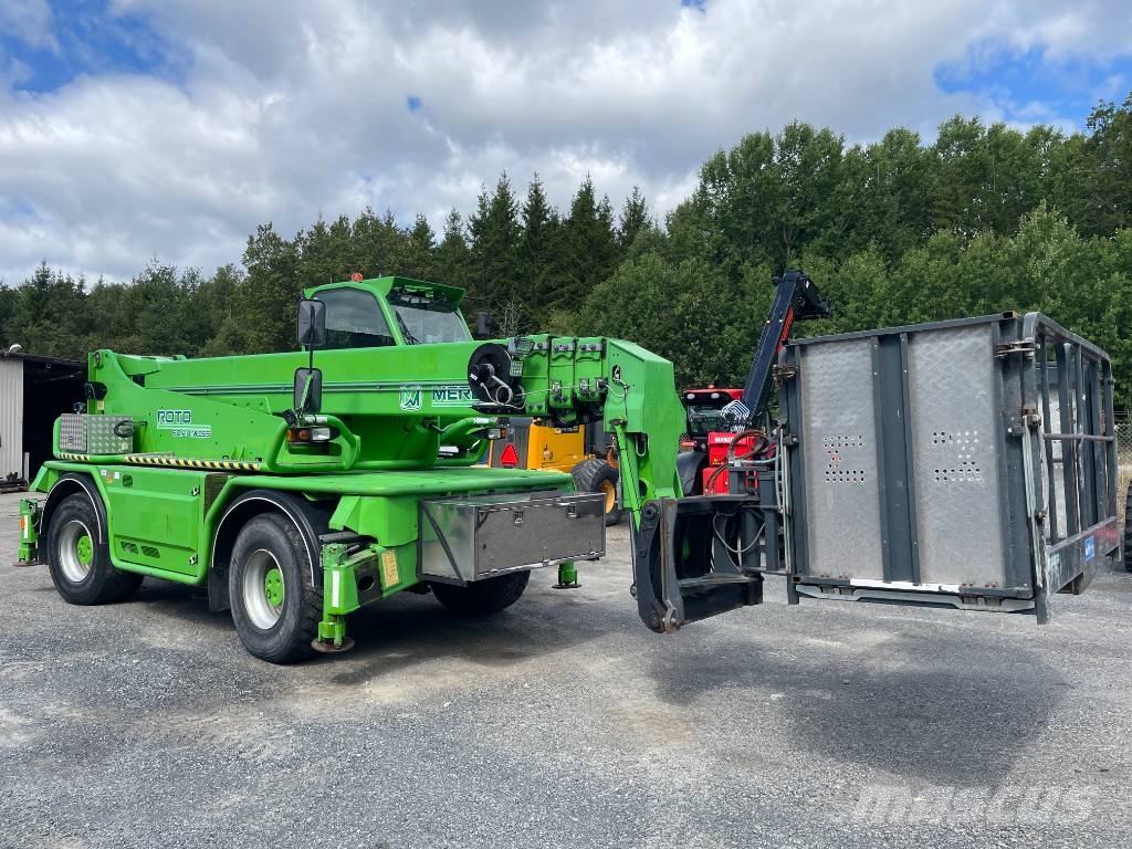 Merlo Roto 60.24 MCSS personkorg, hyd gafflar, kranarm 伸缩臂叉装车|叉装车