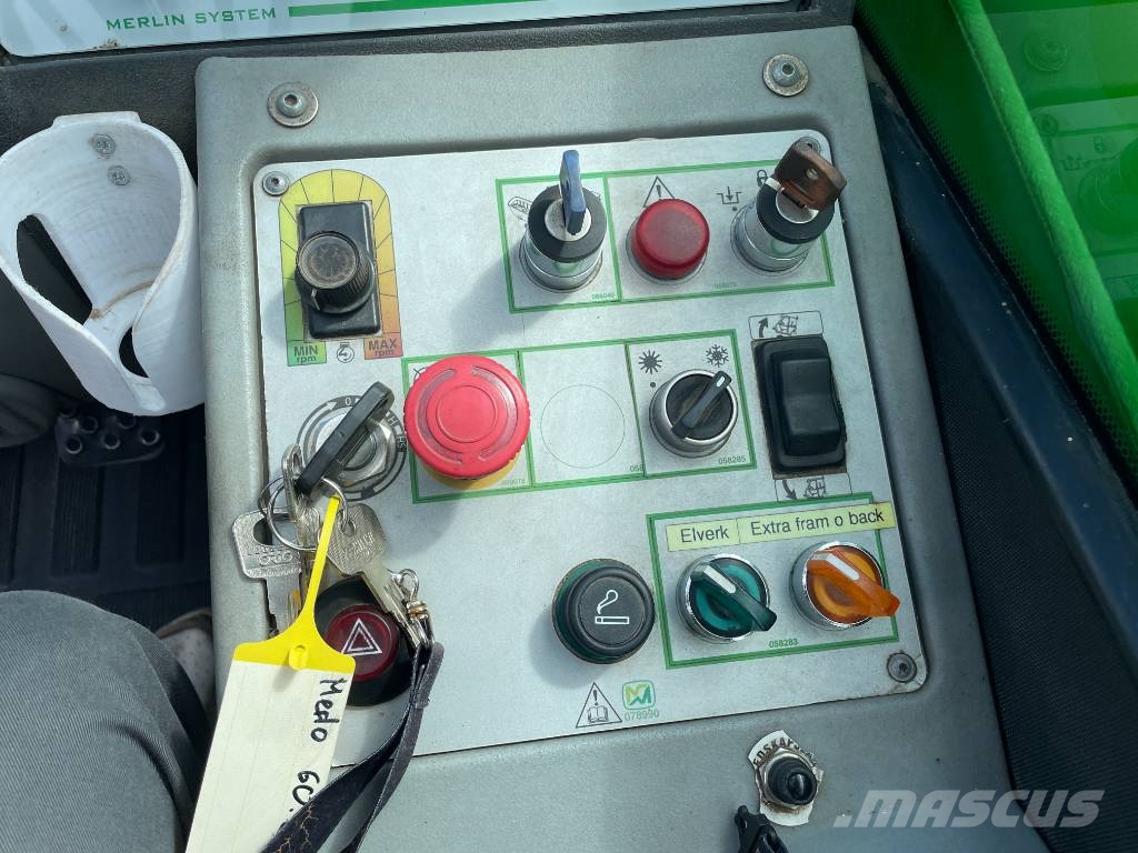 Merlo Roto 60.24 MCSS personkorg, hyd gafflar, kranarm 伸缩臂叉装车|叉装车