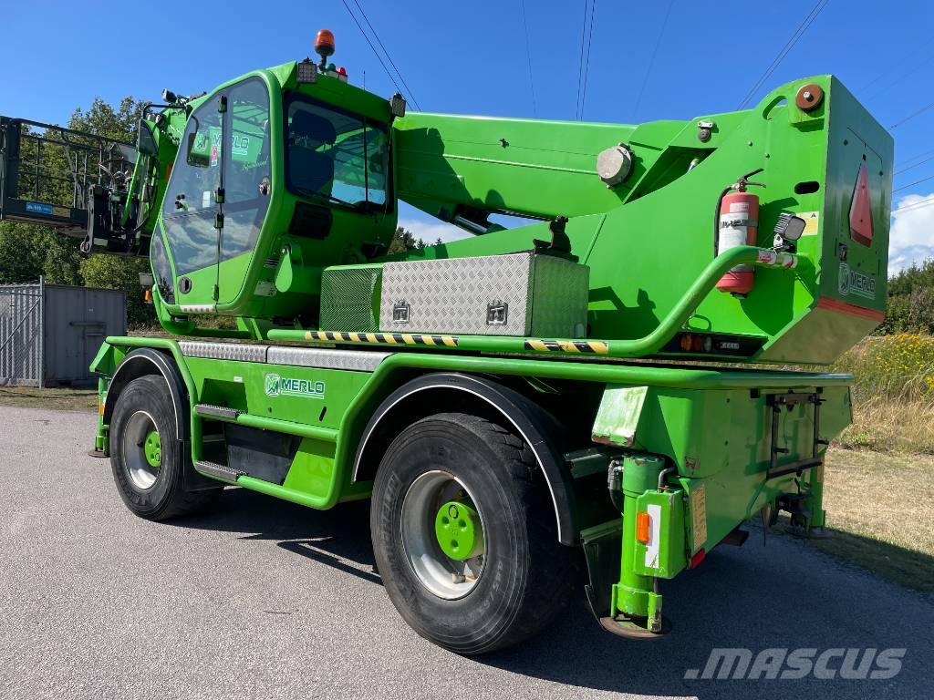 Merlo Roto 60.24 MCSS personkorg, hyd gafflar, kranarm 伸缩臂叉装车|叉装车