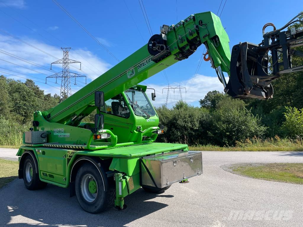 Merlo Roto 60.24 MCSS personkorg, hyd gafflar, kranarm 伸缩臂叉装车|叉装车