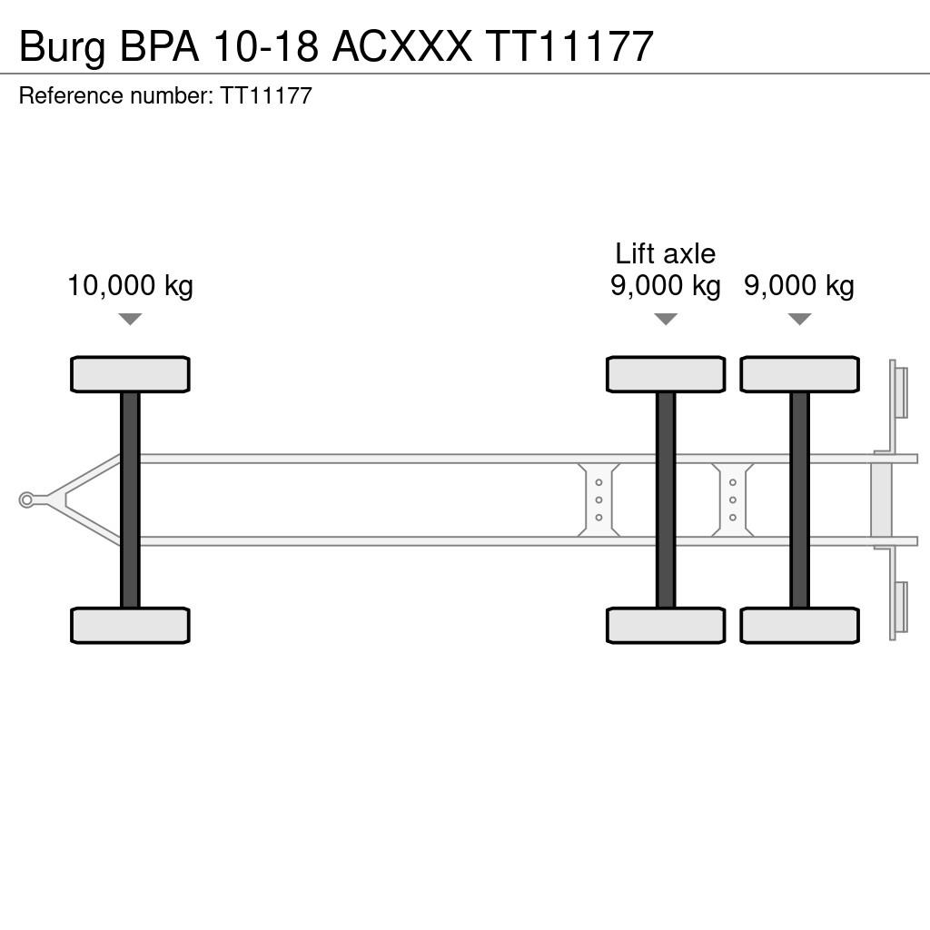 Burg BPA 10-18 ACXXX Containerframe trailers