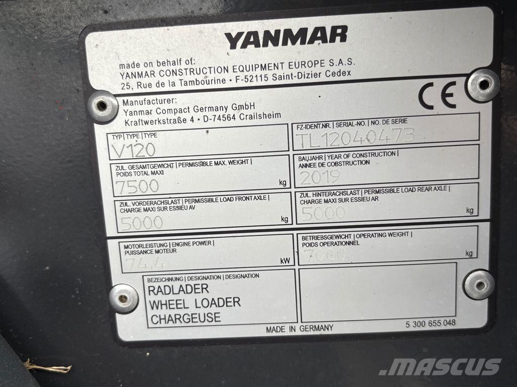 Yanmar V120 Cargadoras sobre ruedas