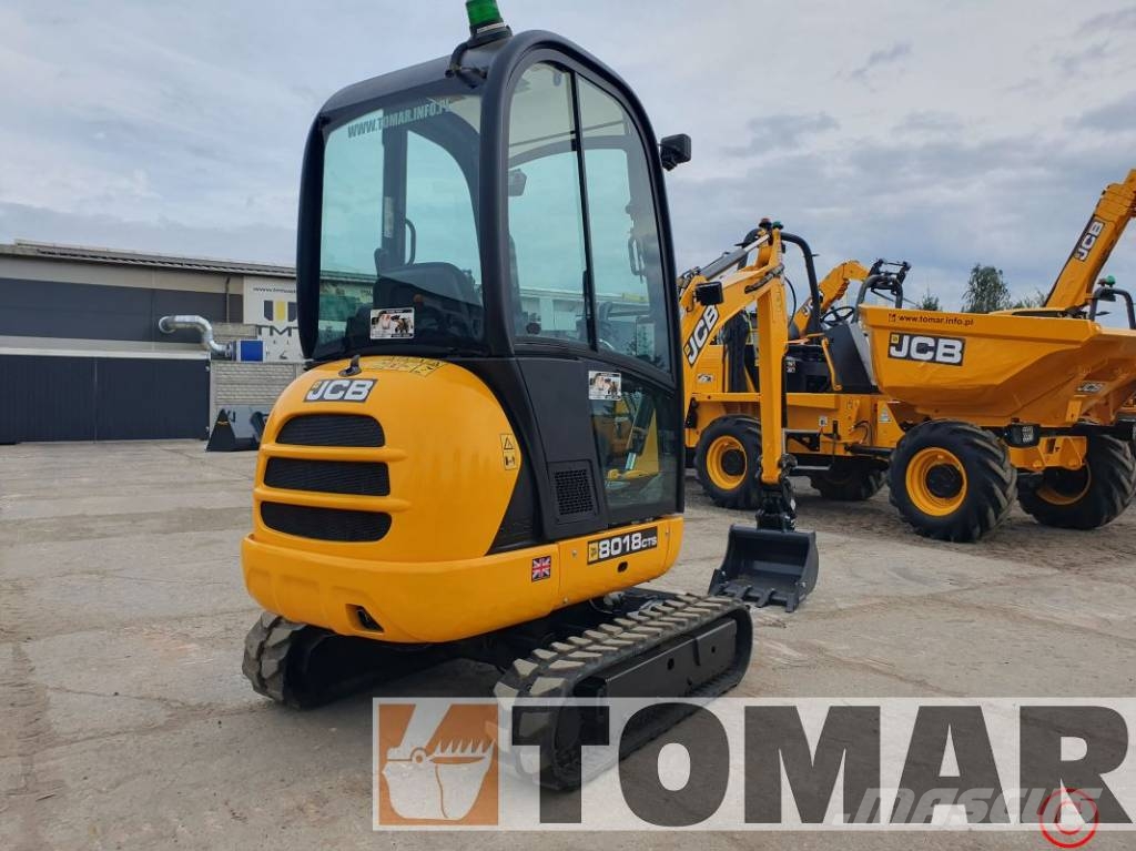 JCB 8018 CTS Mini ekskavatörler, 7 tona dek