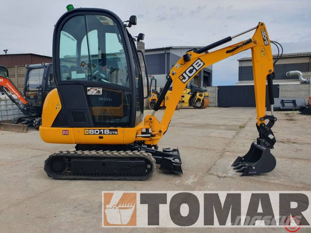 JCB 8018 CTS Mini ekskavatörler, 7 tona dek