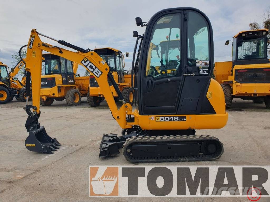 JCB 8018 CTS Mini ekskavatörler, 7 tona dek