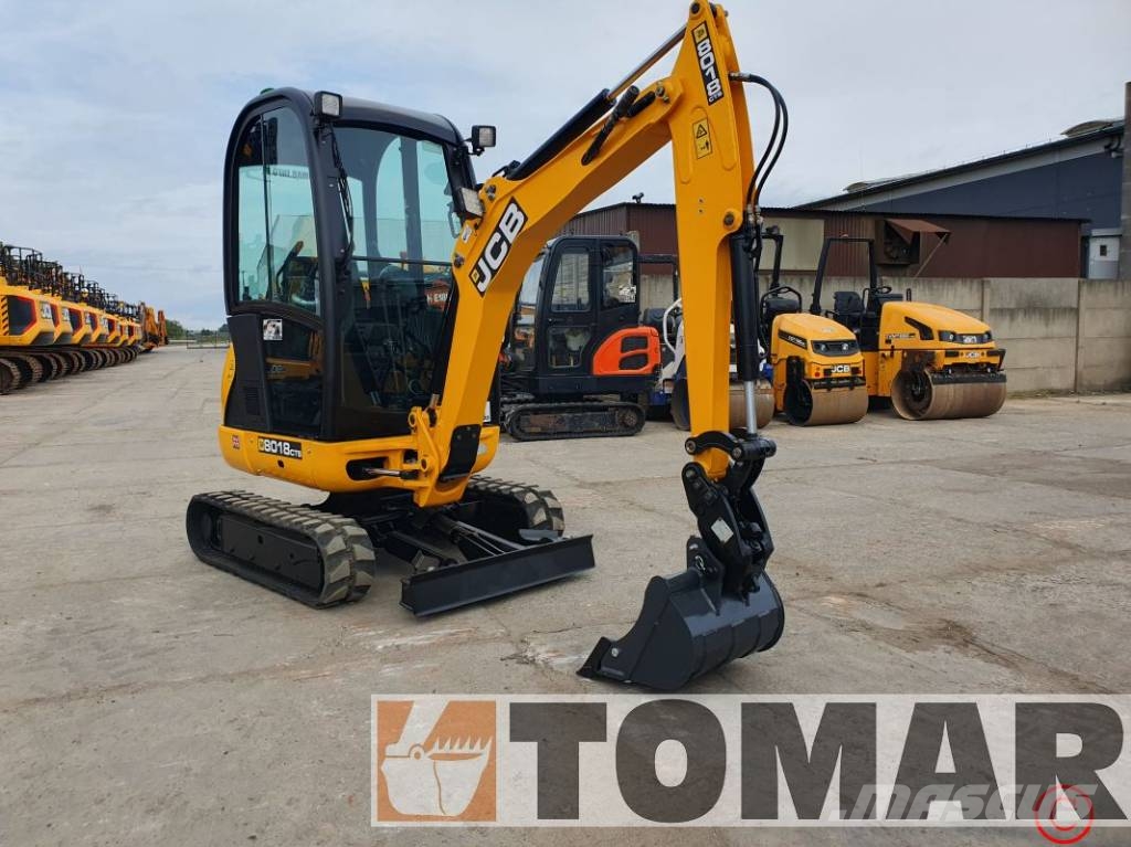 JCB 8018 CTS Mini ekskavatörler, 7 tona dek