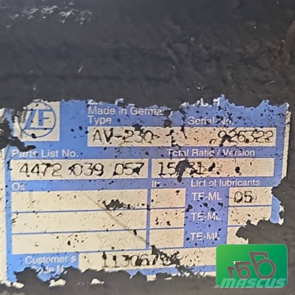 Volvo L35B Parts Ходовая часть и подвеска