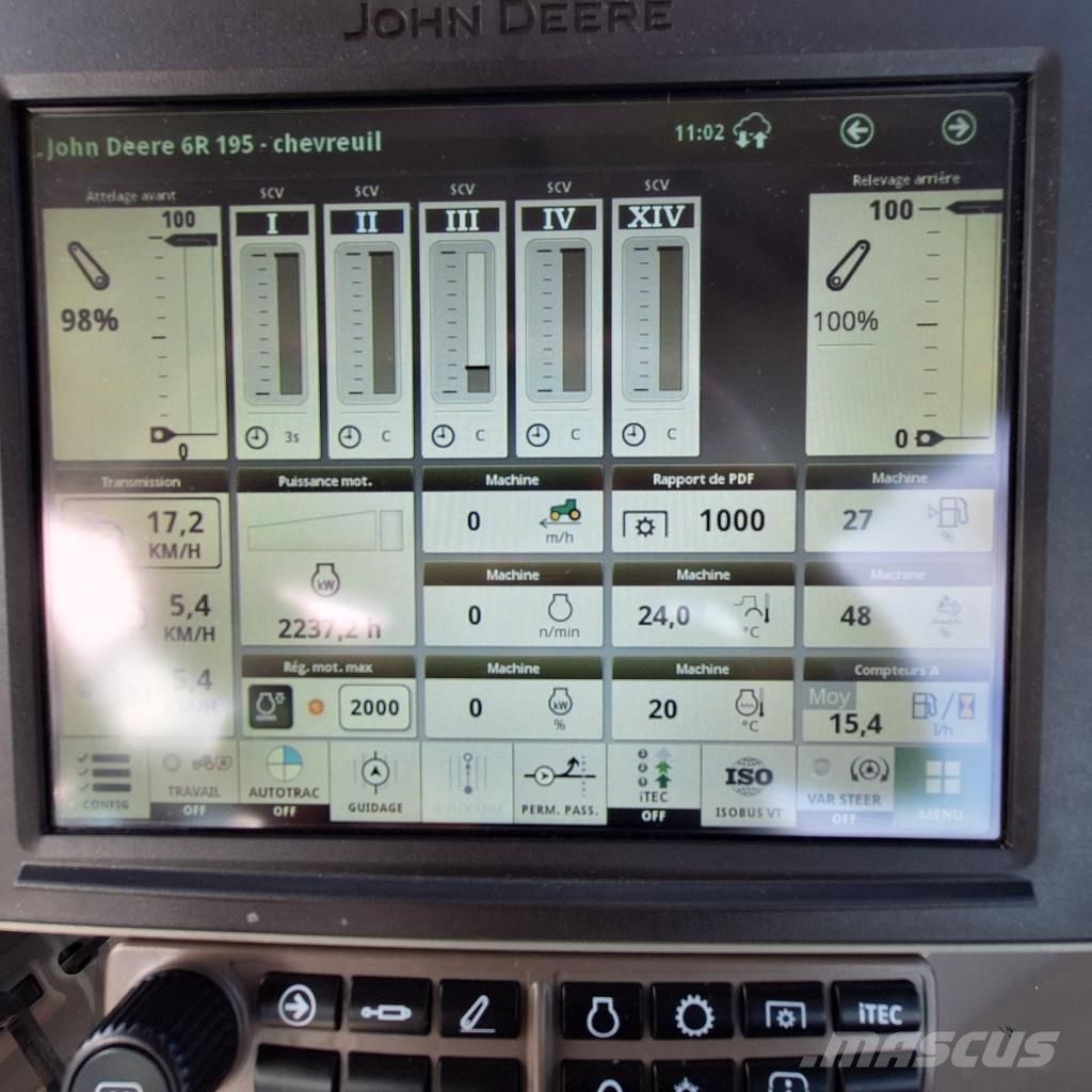 John Deere 6R195 Traktorji