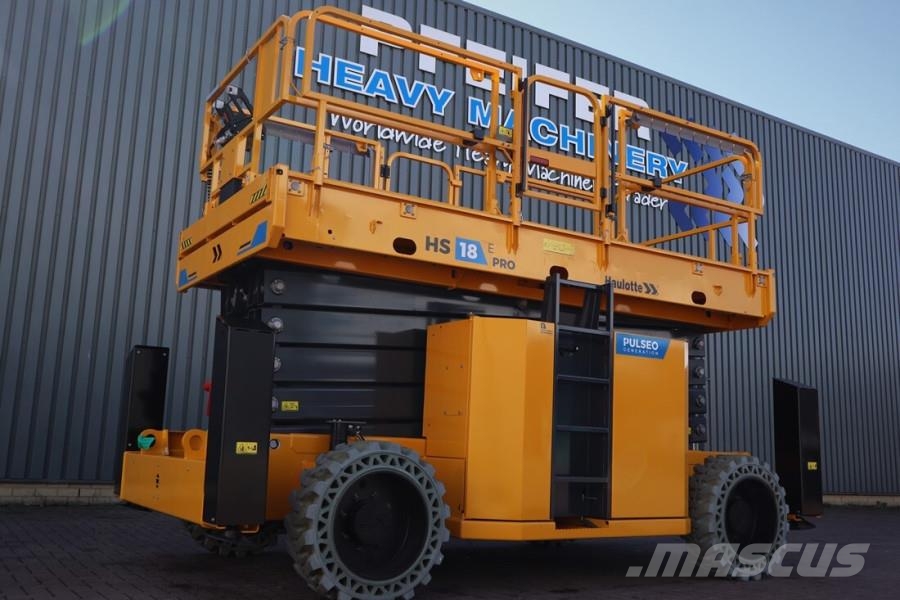 Haulotte HS18EPRO Valid Inspection, Full Electric 4x4 Drive Scissor lifts