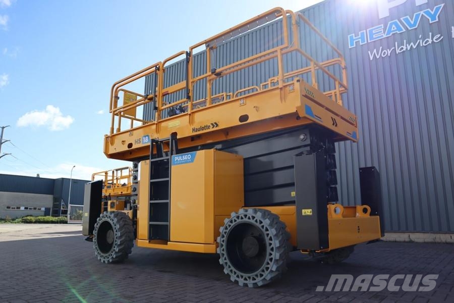 Haulotte HS18EPRO Valid Inspection, Full Electric 4x4 Drive Scissor lifts