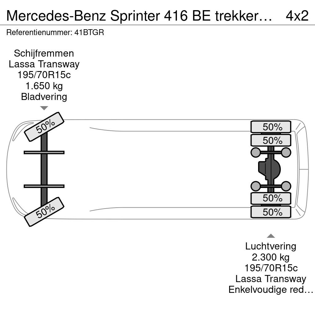 Mercedes-Benz Sprinter 416 BE trekker Zeer weinig KM أخرى