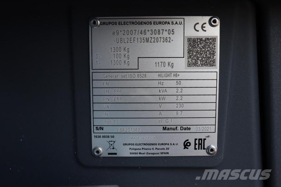 Atlas Copco Hilight H6+ Valid inspection, Max Boom Height 8m, Torres de iluminación