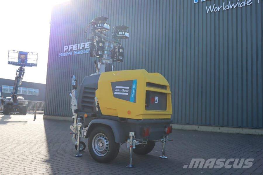 Atlas Copco Hilight H6+ Valid inspection, Max Boom Height 8m, Torres de iluminación