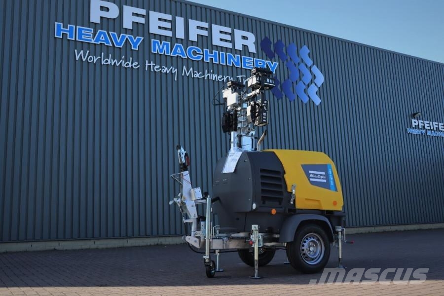Atlas Copco Hilight H6+ Valid inspection, Max Boom Height 8m, Torres de iluminación