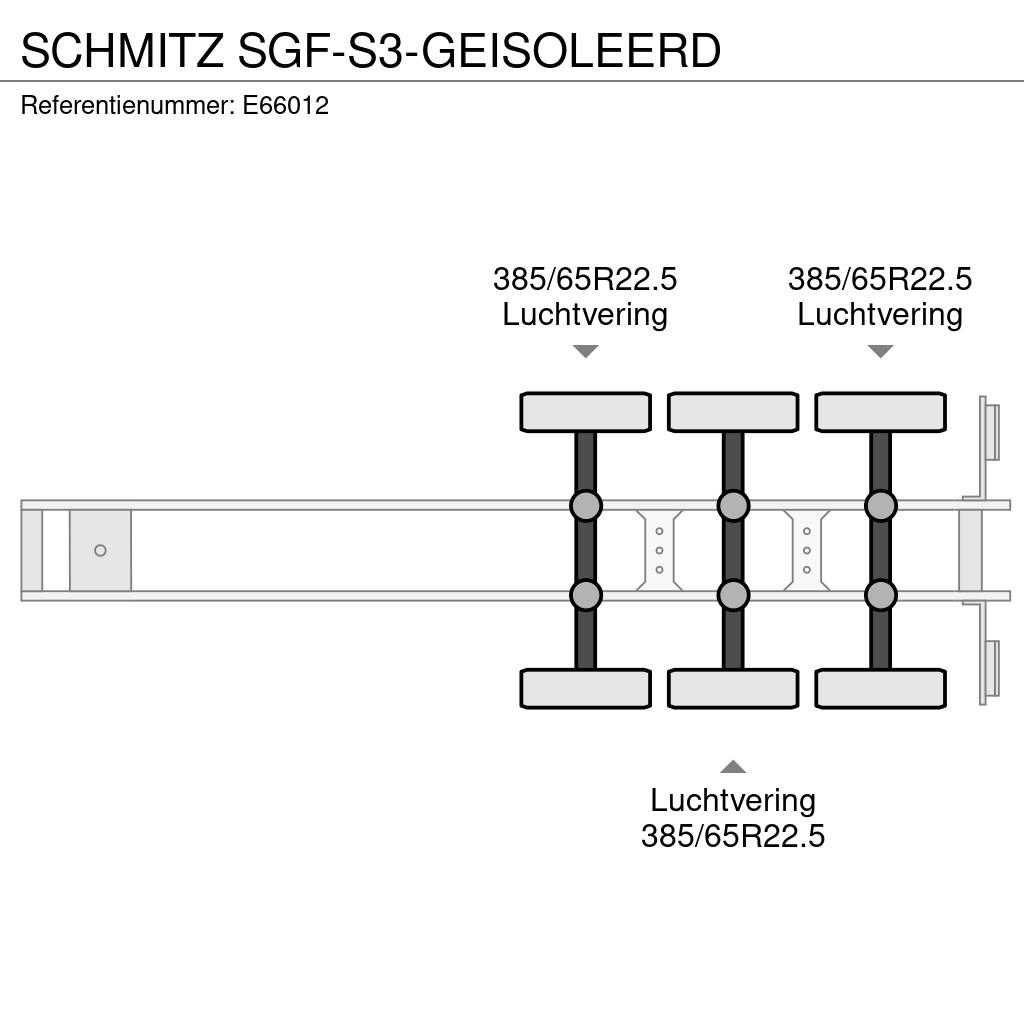 Schmitz Cargobull SGF-S3-GEISOLEERD Kiper poluprikolice