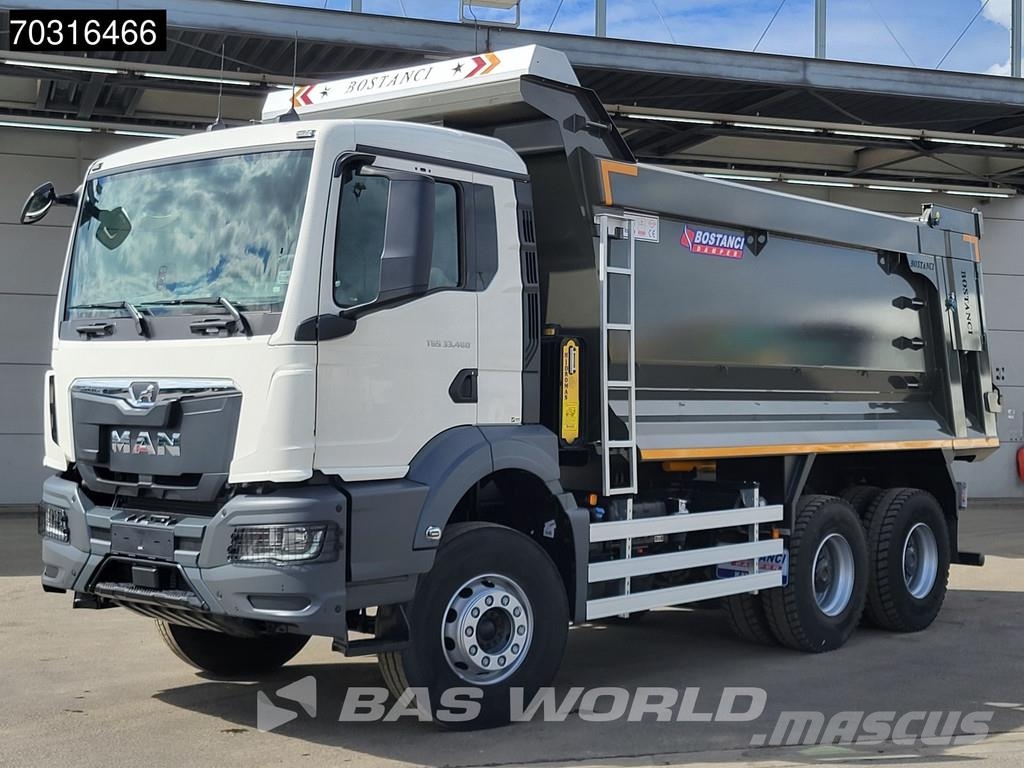 MAN TGS 33.480 6X4 NEW! 20m3 tipper Big-Axle Steel sus Tipper trucks