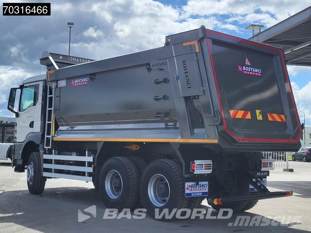 MAN TGS 33.480 6X4 NEW! 20m3 tipper Big-Axle Steel sus Savivarčių priekabų vilkikai