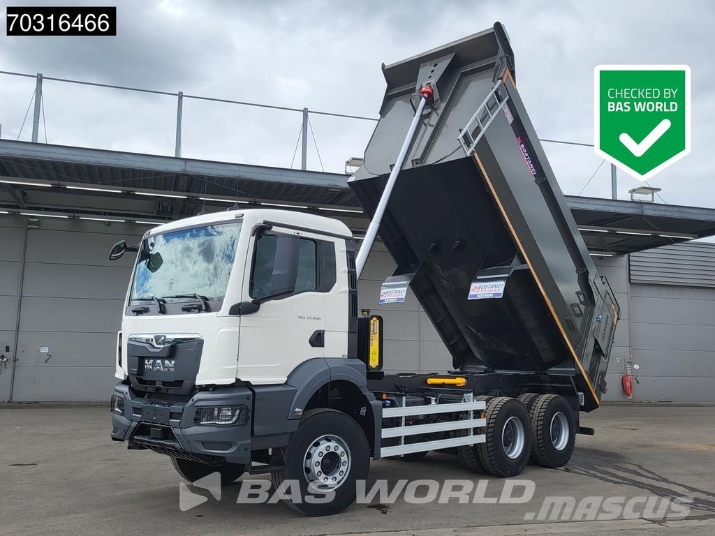 MAN TGS 33.480 6X4 NEW! 20m3 tipper Big-Axle Steel sus Savivarčių priekabų vilkikai