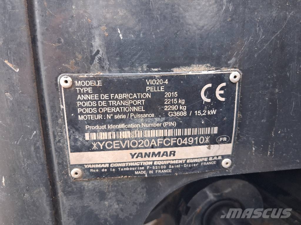 Yanmar Vio 20-4 Mini bageri < 7t