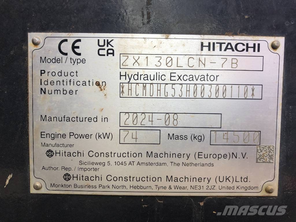 Hitachi ZX130LCN-7B Bandgrävare