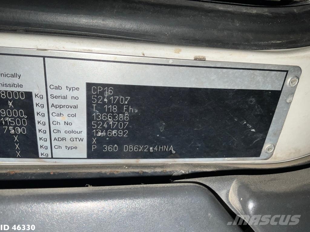 Scania P 360 Koks Saug/Spul 12m³ Slamsugningsbil