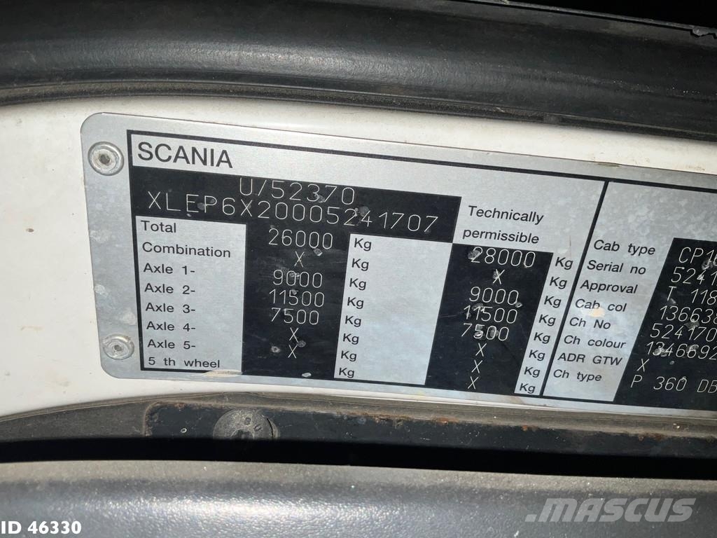 Scania P 360 Koks Saug/Spul 12m³ Slamsugningsbil
